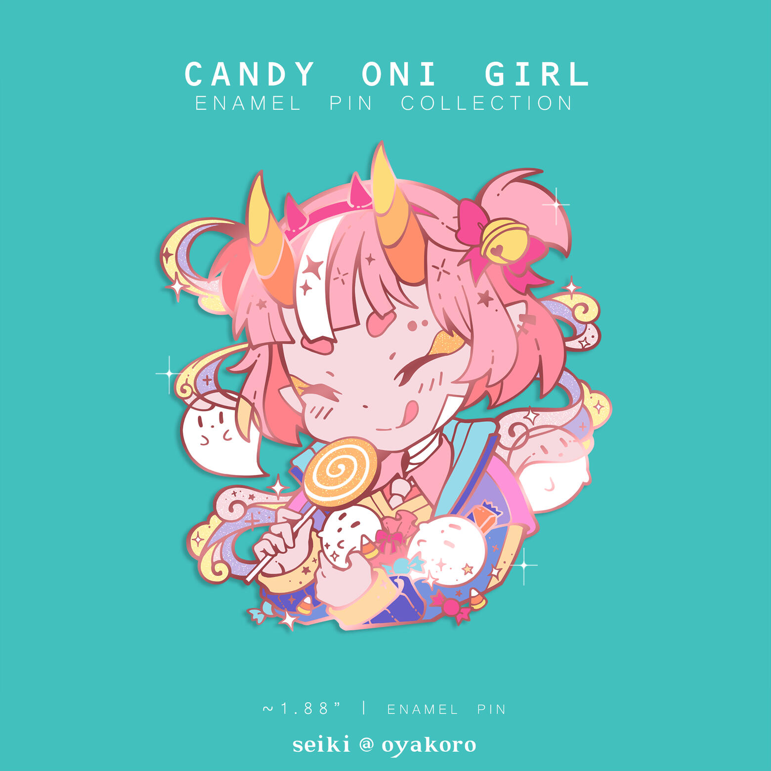 Candy Oni Girl Pin Candy Oni Girl Pin