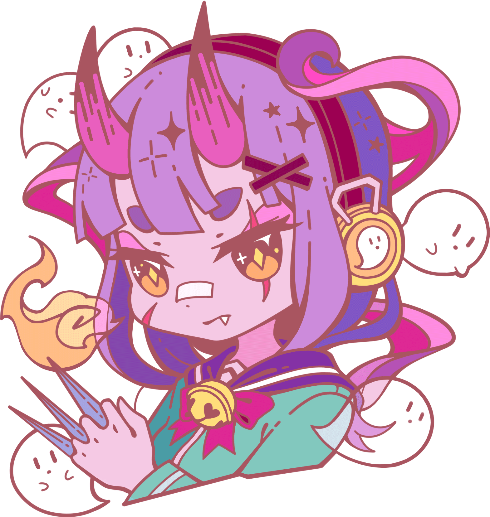Oni Siblings: Girl Oni Siblings: Girl