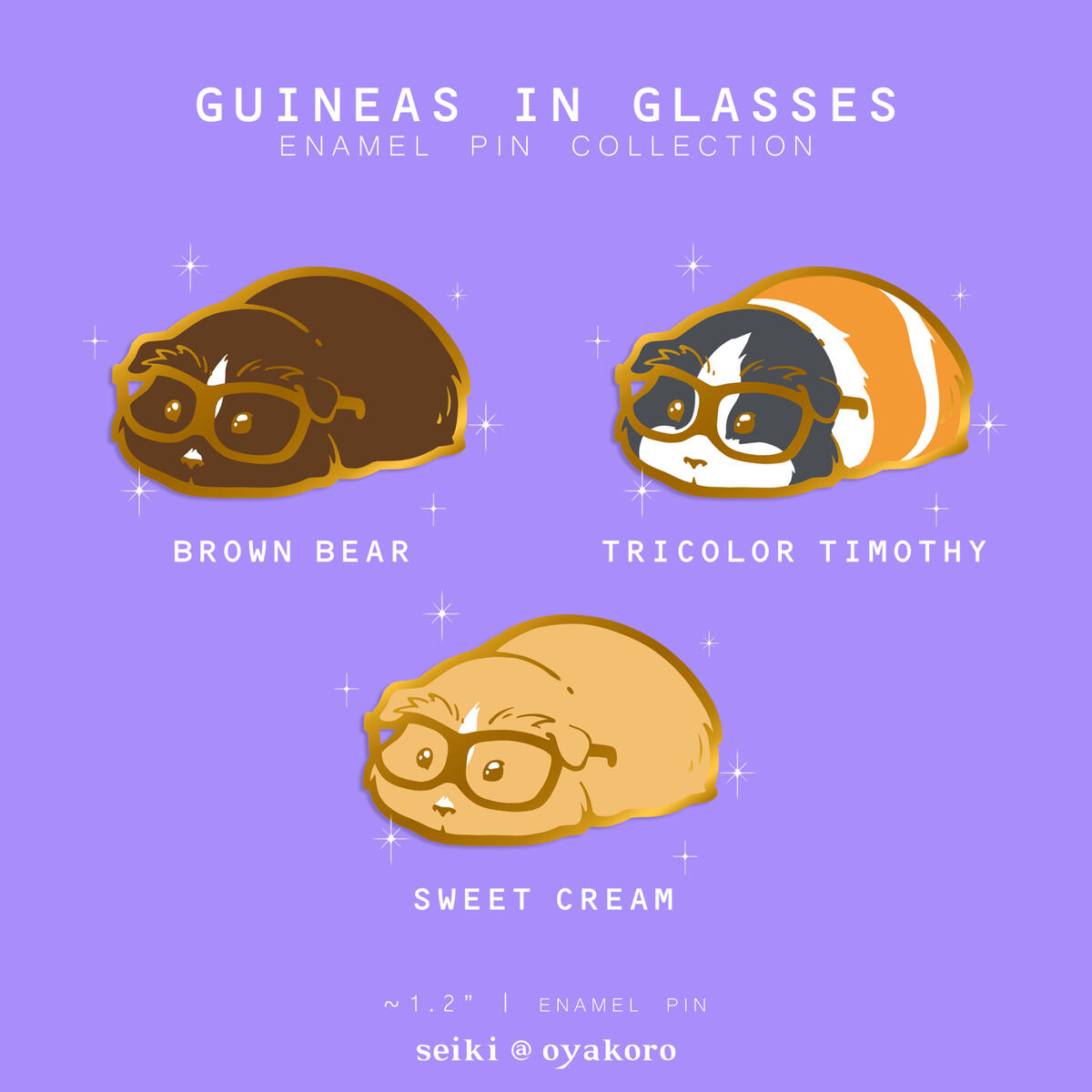 Guineas in Glasses Guineas in Glasses