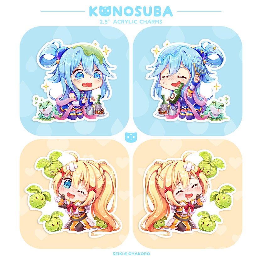 Konosuba | Aqua and Darkness 2.5" Charm Konosuba | Aqua and Darkness 2.5" Charm
