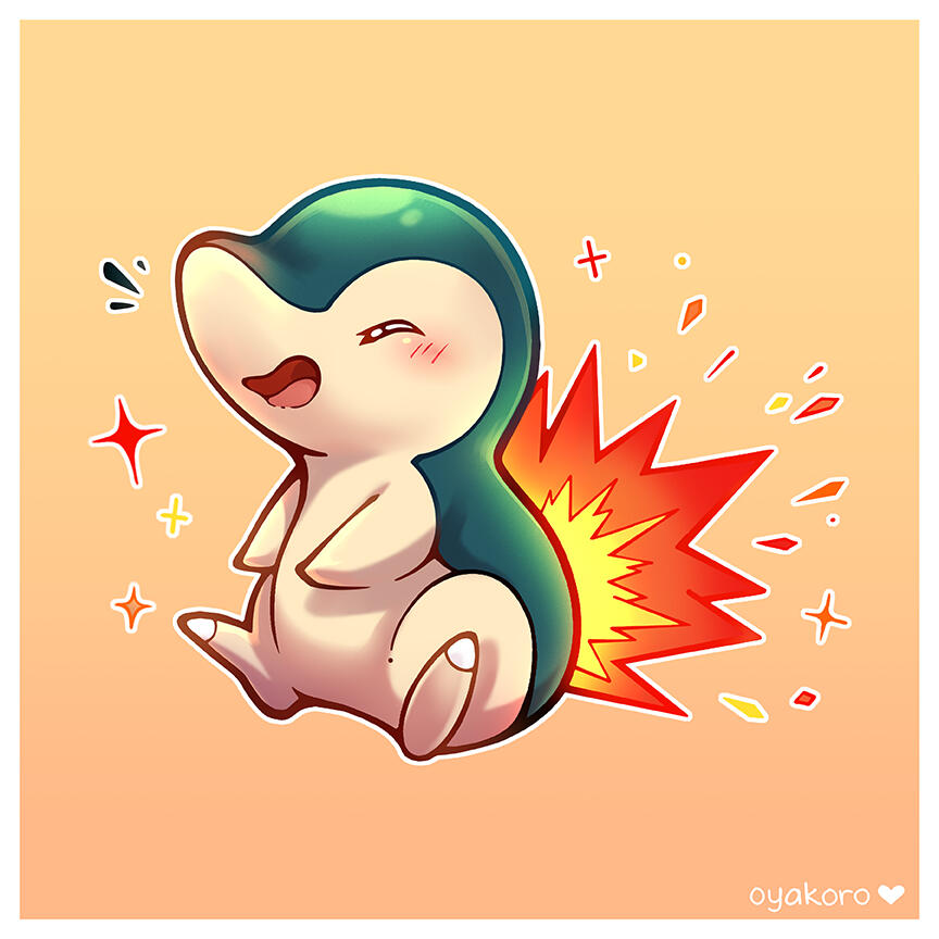 Cyndaquil Happy | Charm Cyndaquil Happy | Charm