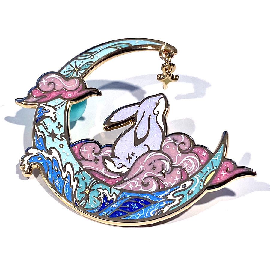 Moon Bunny Pin Moon Bunny Pin