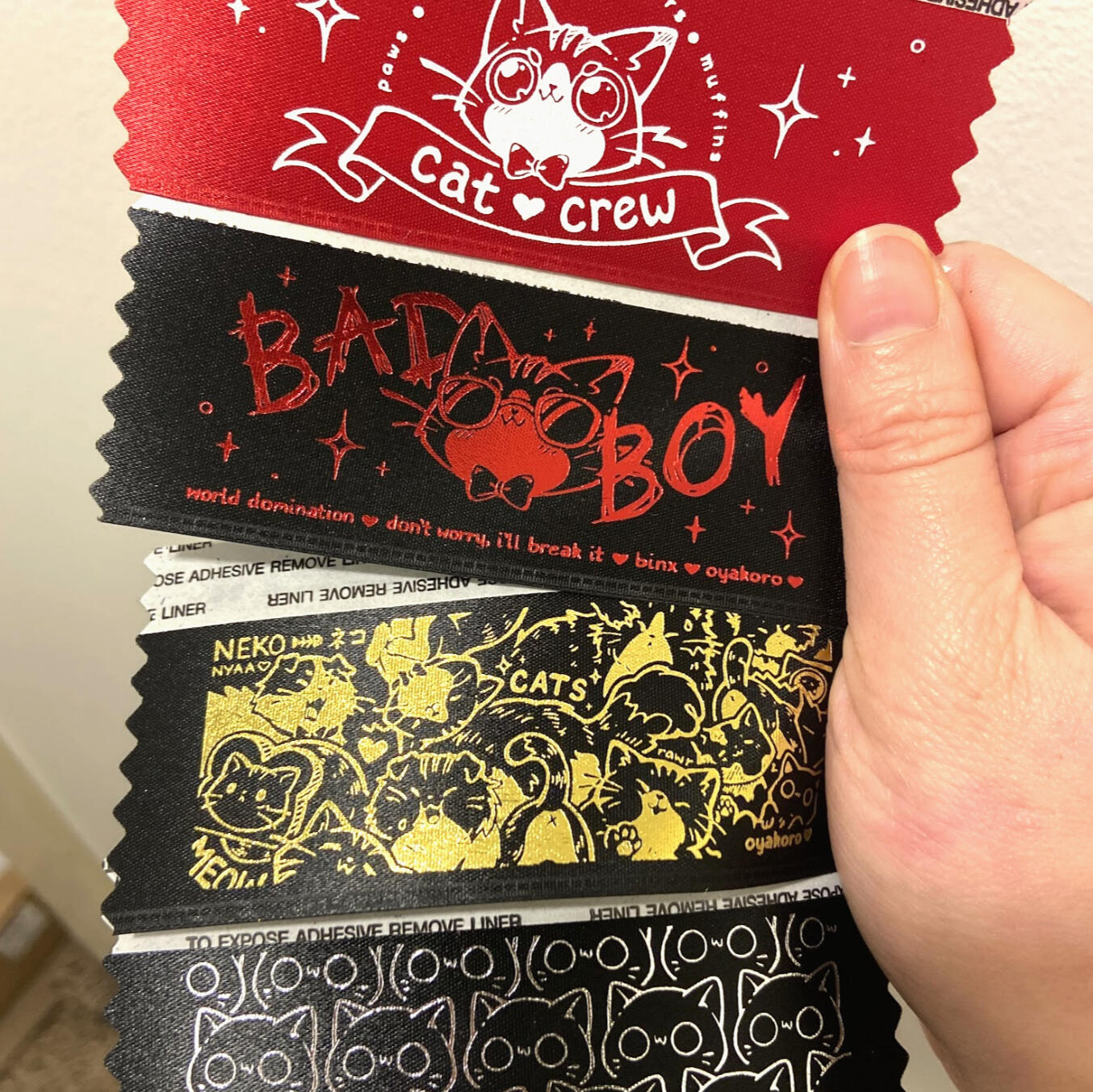 Cat Badge Ribbons Cat Badge Ribbons