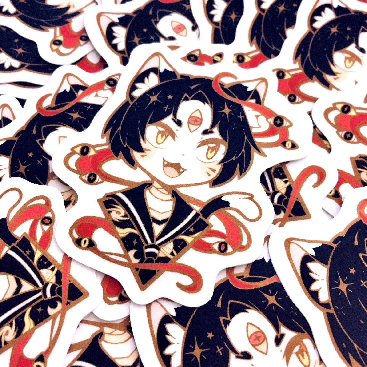 3 Eye Cat Sticker 3 Eye Cat Sticker