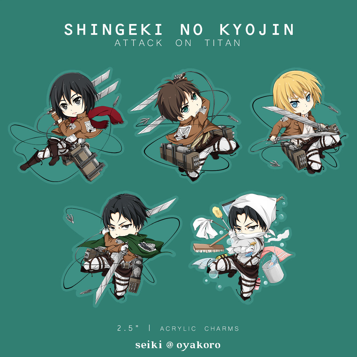 Nanatsu no Taizai | Seven Deadly Sins 2" Wooden Charm Nanatsu no Taizai | Seven Deadly Sins 2" Wooden Charm