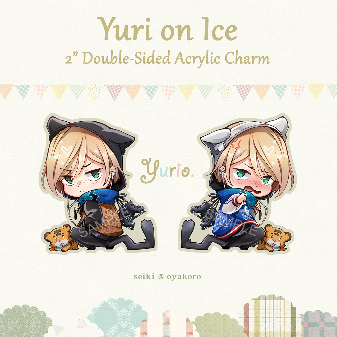Yuri on Ice | Yuri "Yurio" Plisetsky 2.5" Charm Yuri on Ice | Yuri "Yurio" Plisetsky 2.5" Charm